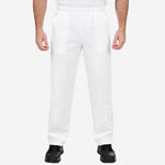 Calça de Brim Elástico Total Branca 100% Algodão com Proteção UV FPS 50+ e 4 Bolsos