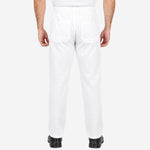 Calça de Brim Elástico Total Branca 100% Algodão com Proteção UV FPS 50+ e 4 Bolsos