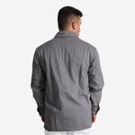 Camisa NR10 Eletricista Risco II ATPV 10,0 Cinza 100% Algodão Anti-chama Maicol C.A 44108
