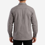 Camisa NR10 Risco II ATPV 12,0 Manga Longa Cinza 100% Algodão Anti-chama Eqpro C.A 41146