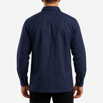 Camisa Uniforme Eletricista Trabalho NR10 Risco II ATPV 11,3 Manga Longa Azul 100% Algodão Anti-chama Mundi Work CA 39720