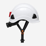 Capacete de Segurança Tipo I Classe E em ABS com Catraca e Jugular de 3 Pontos para Eletricistas, Construção Civil e Trabalho em Altura Steelflex Falcon STF-CPTR00600 CA 42234