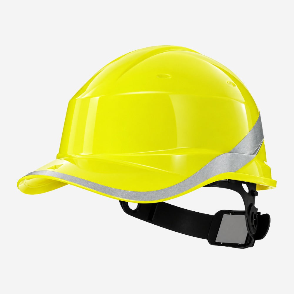 Capacete de Segurança em ABS Tipo I Classe E com Ajuste e Encaixe para Abafador para Construção Indústria e Energia Delta Plus BASEBALL DIAMOND V CA 39041