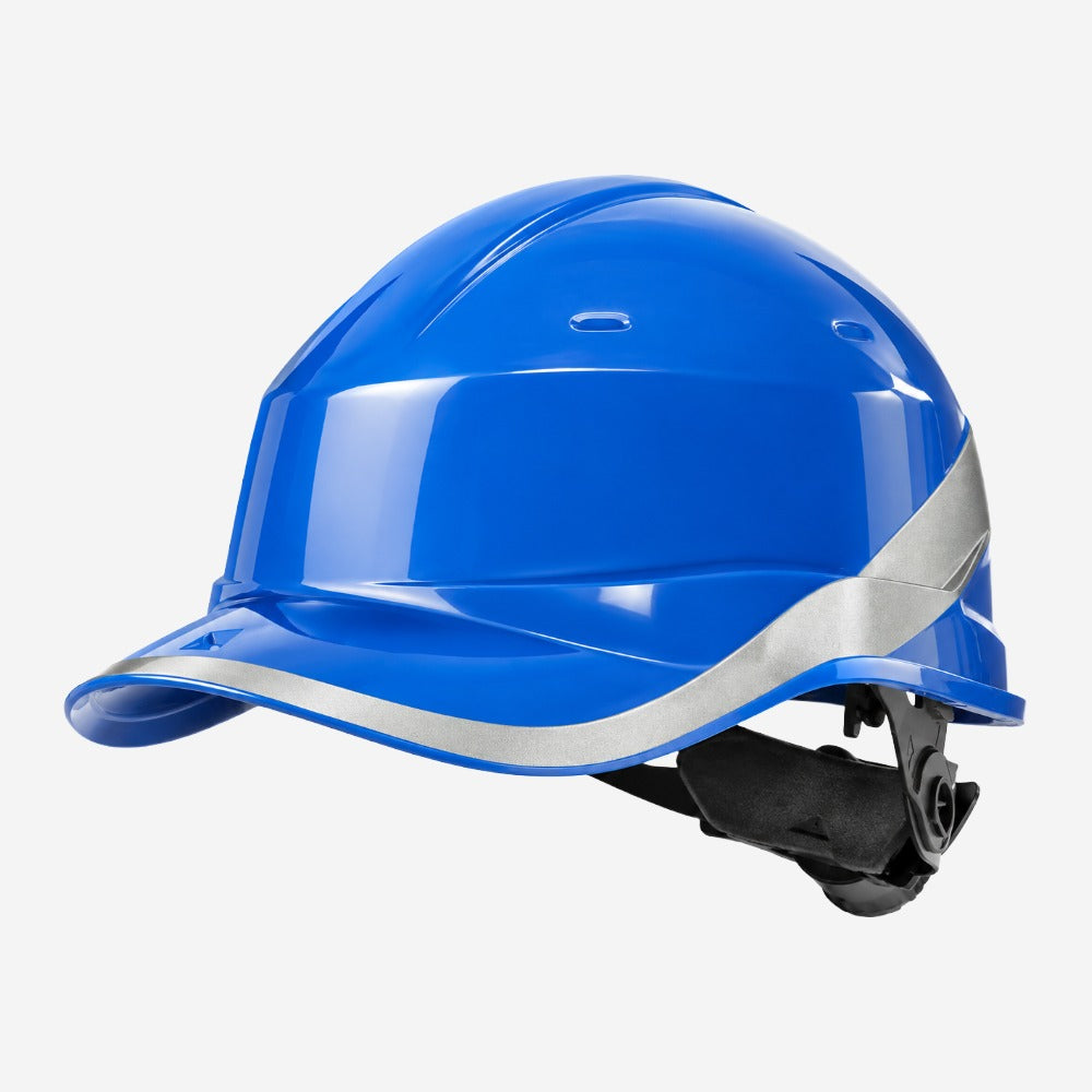 Capacete de Segurança em ABS Tipo I Classe E com Ajuste e Encaixe para Abafador para Construção Indústria e Energia Delta Plus BASEBALL DIAMOND V CA 39041