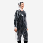 Capa de Chuva Descartável de Polietileno Transparente com Capuz 0,12mm Prevemax CAP00087