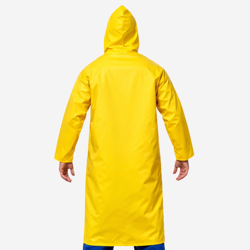 Capa de Chuva em PVC Amarelo Forrado Manga Longa Com Capuz Brascamp Confort 313 C.A 28449