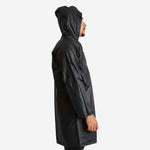Capa de Chuva em PVC Forrado Preto com Capuz e Fechamento em Botões Maicol CA 28191