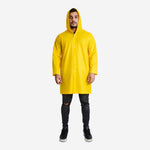 Capa de Chuva em PVC Laminado Amarelo com Capuz e Fechamento em Botões Maicol CA 28191