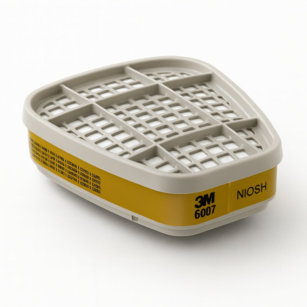 Cartucho Químico Mercúrio e Vapores Orgânicos Para Respiradores 3M 6007 70071730074