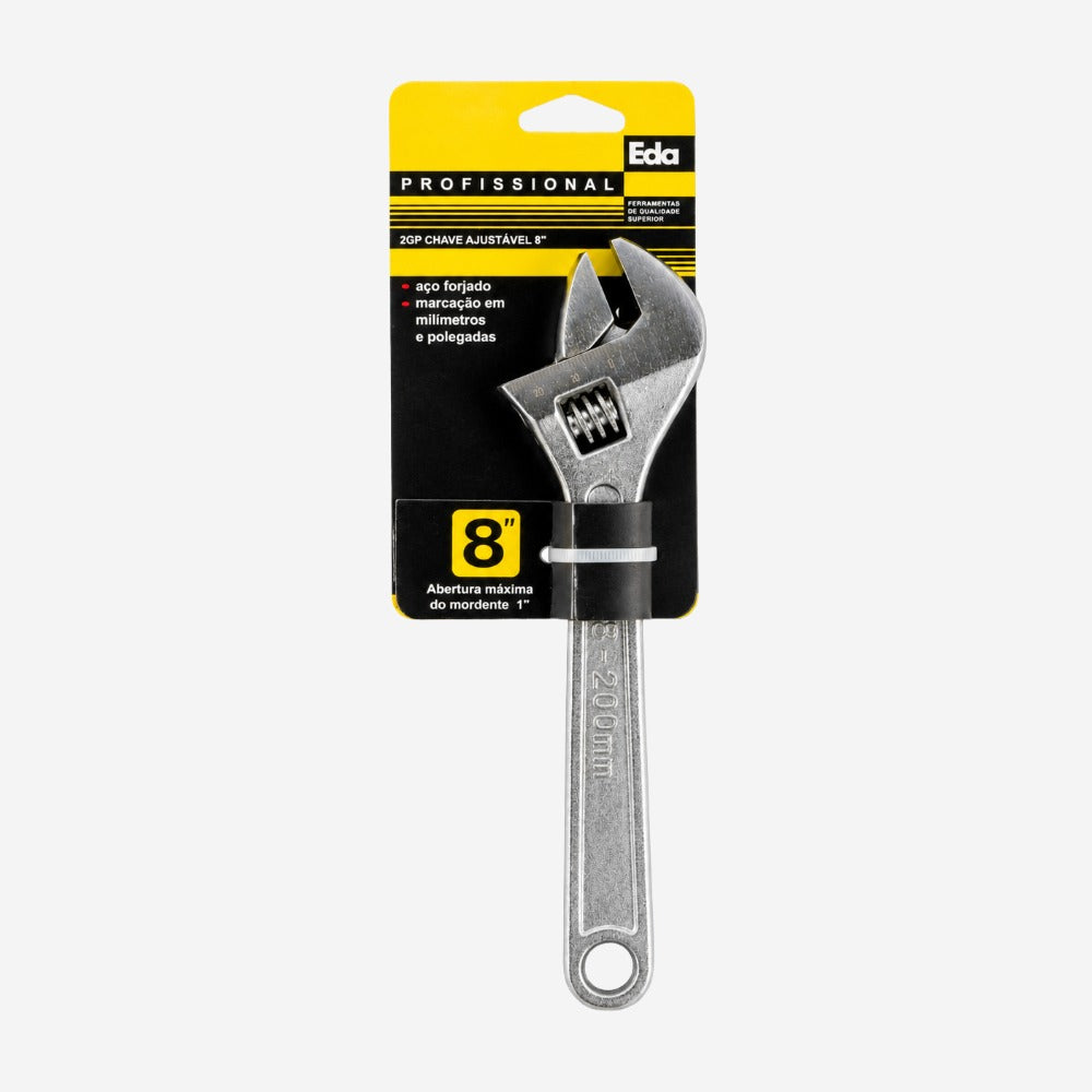 Chave Ajustável 8 200mm para Ajustes e Manutenção Eda 2GP