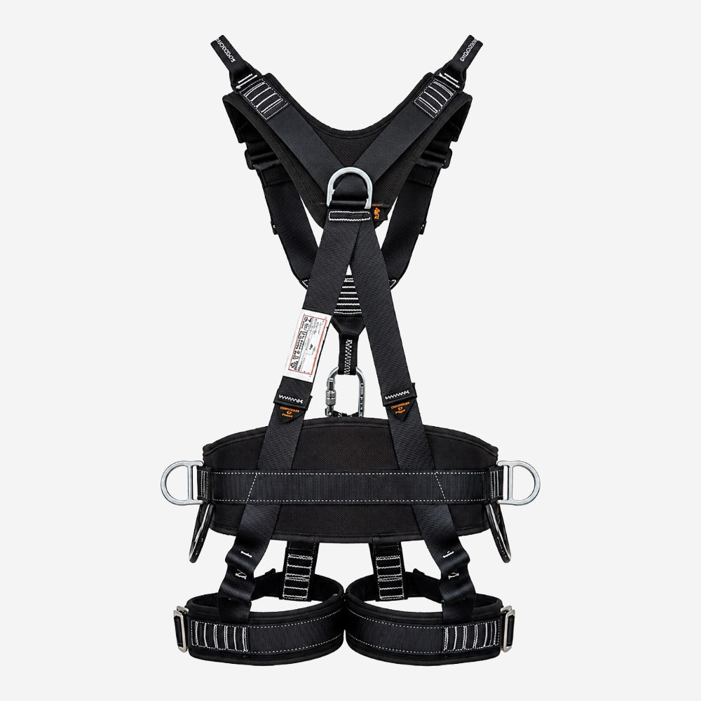 Cinto Paraquedista Abdominal para Trabalho em Altura com Apoio Lombar 7 Pontos de Conexão Espaço Confinado Fita Poliéster MG Cinto MULT 1270 CA 38984