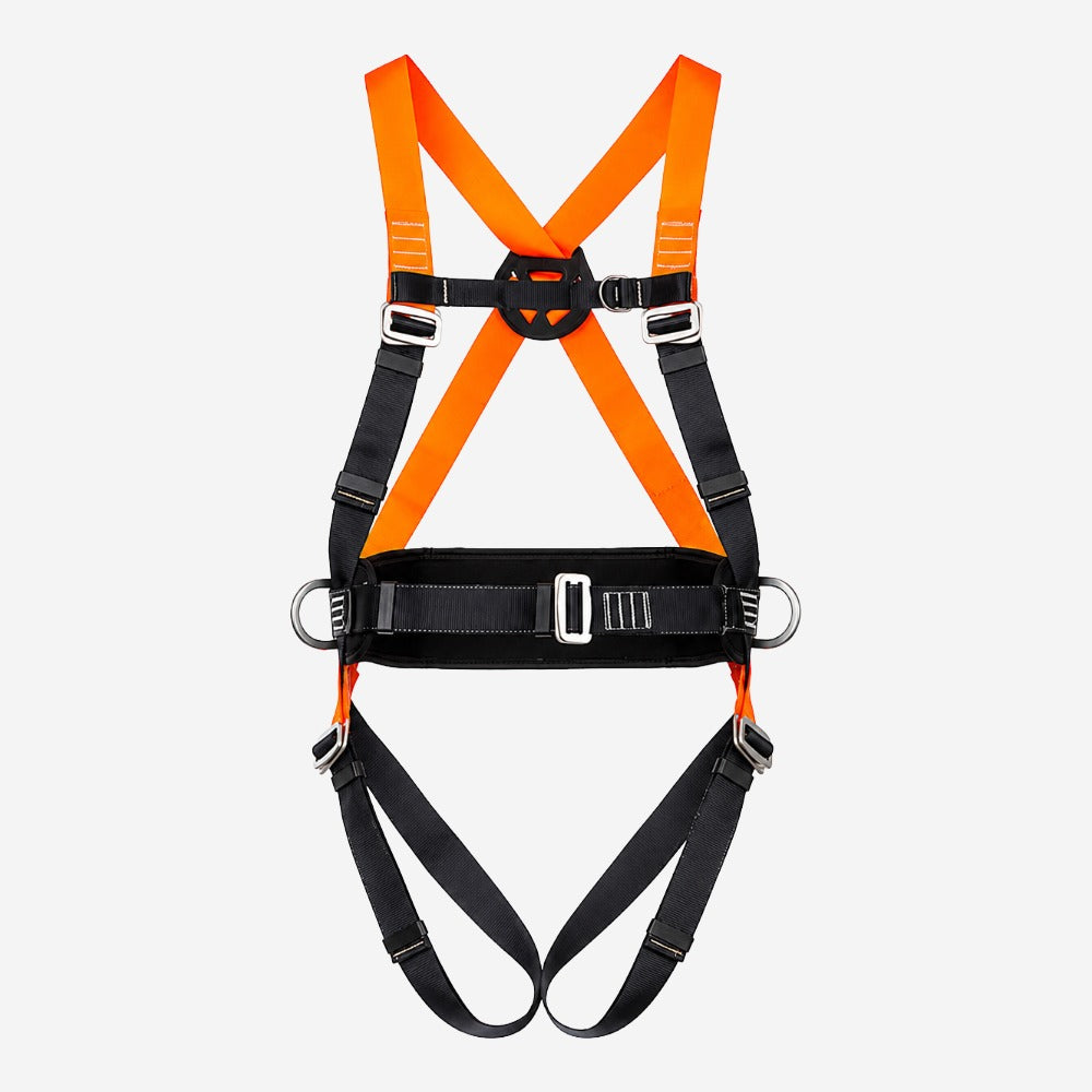 Cinto Paraquedista Abdominal para Trabalho em Altura com Apoio Lombar Almofadado 3 Pontos de Conexão Fita Poliéster 45mm MG Cinto MULT 2010C CA 36810