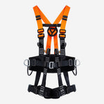 Cinto Paraquedista Abdominal para Trabalho em Altura com Apoio Lombar Almofadado 4 Pontos de Conexão Fita Poliéster 45mm MG Cinto MULT 1891 CA 35521