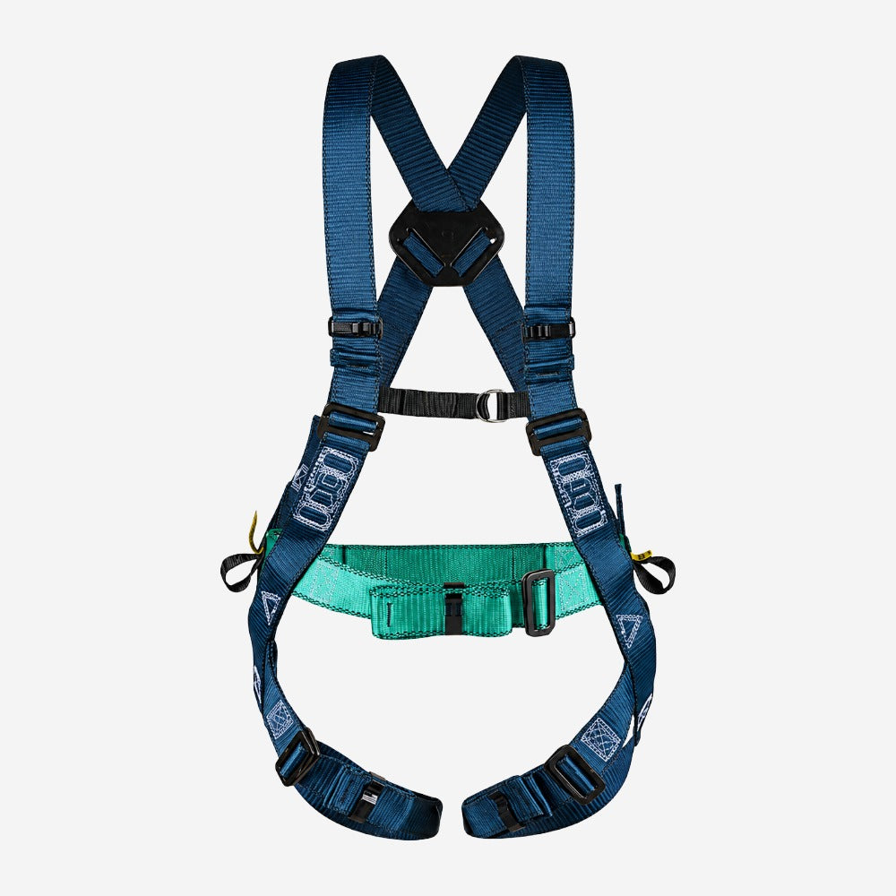 Cinto Paraquedista para Trabalho em Altura 1 Ponto de Conexão Dorsal Trava-Quedas Poliéster Hércules HL01203M CA 36645