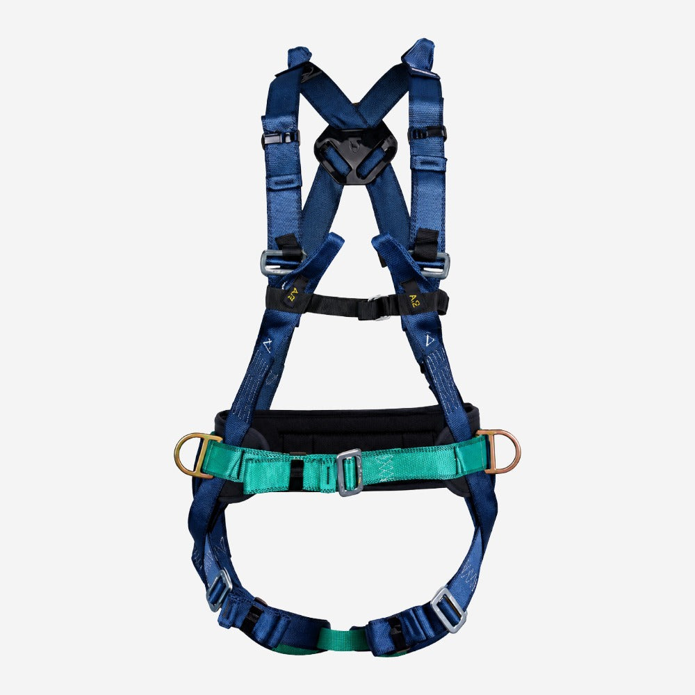 Cinturão Paraquedista Abdominal para Trabalho em Altura Espaço Confinado 4 Pontos de Conexão Poliéster Hércules HL01202ARG CA 47908