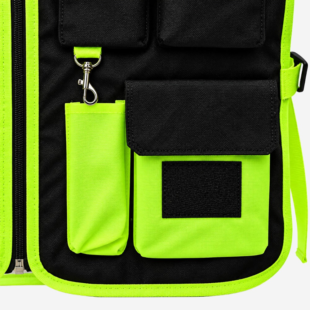 Colete Porta-Ferramentas com Tela Respirável Ajuste Lateral e Múltiplos Bolsos para Construção Civil e Manutenção Steelflex STF-VACL96040