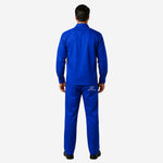 Conjunto Calça e Camisa NR10 Risco II ATPV 12,0 Manga Longa Azul Royal 100% Algodão Anti-chama Eqpro C.A 41146/41147