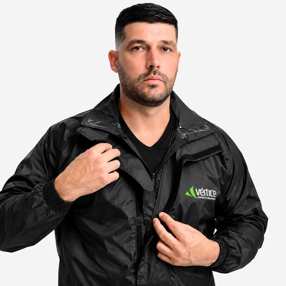 Conjunto de Chuva para Moto Plus Masculino Preto Vértice 1212 CA 28721/28740