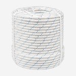 Corda NR18 12mm Branca e Azul para Trabalho em Altura com Alma em Poliamida e Capa Tripla em Poliéster Plasmódia 