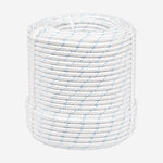 Corda NR18 12mm Branca e Azul para Trabalho em Altura com Alma em Poliamida e Capa Tripla em Poliéster Plasmódia 