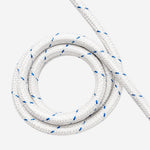 Corda NR18 12mm Branca e Azul para Trabalho em Altura com Alma em Poliamida e Capa Tripla em Poliéster Plasmódia 