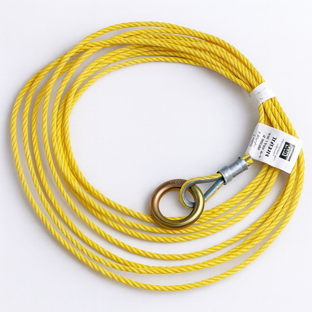 Corda Tagline Em Polipropileno 3/16" 15m Com Ponto de Conexão Para Trava Quedas Autorretrátil 3M DBI-SALA 7211856 70007480893