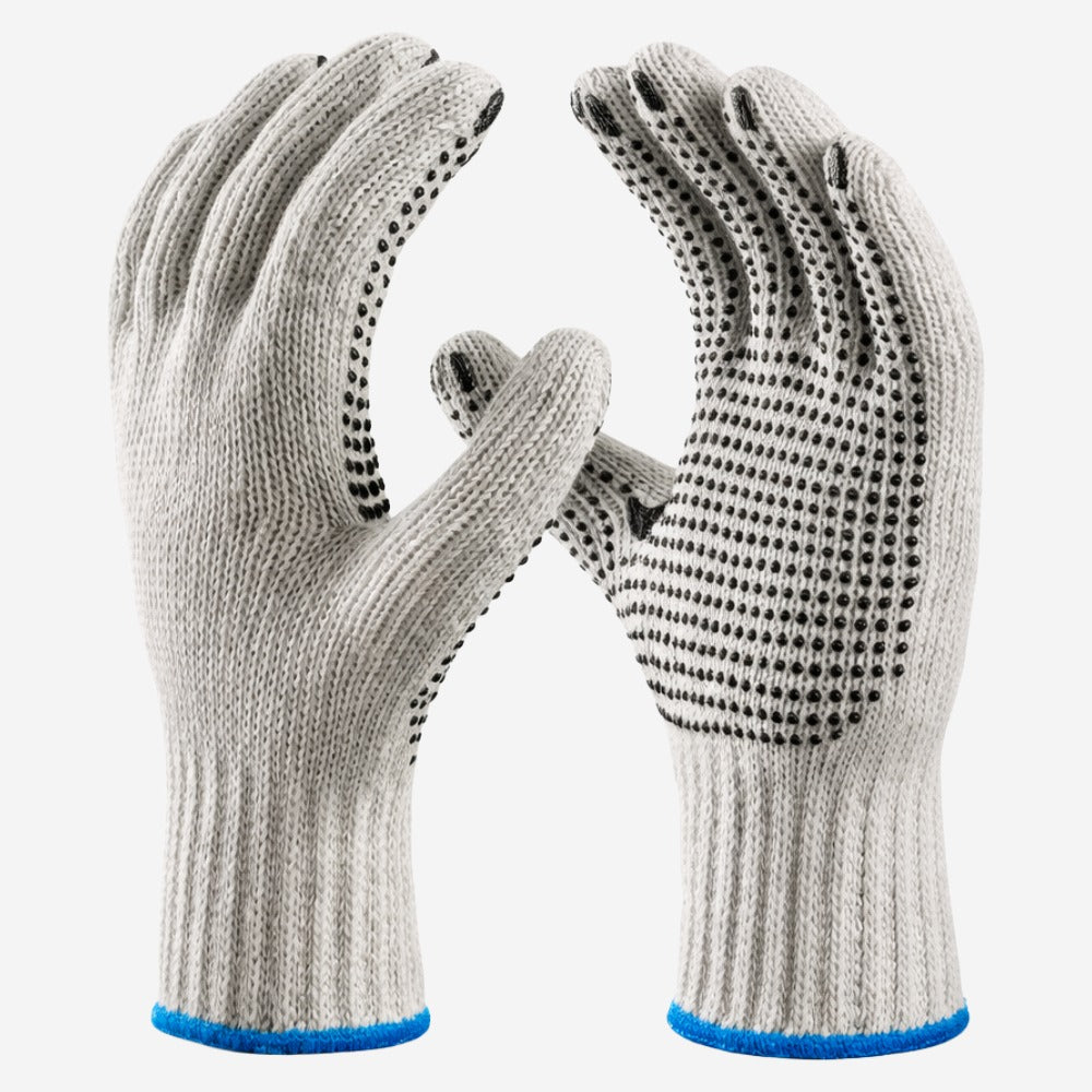 Luva de Proteção Serviços Gerais Altas Temperaturas Até 100º C Tricotada em Algodão Branco Palma Pigmentada Danny Cottonflex DA-10.300 C.A 46575