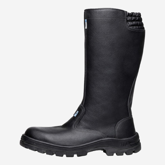 Coturno Militar Zíper Bico Composite Palmilha Antiperfuro Couro Preto Marluvas 50C32 MAT CPAP C.A 45802