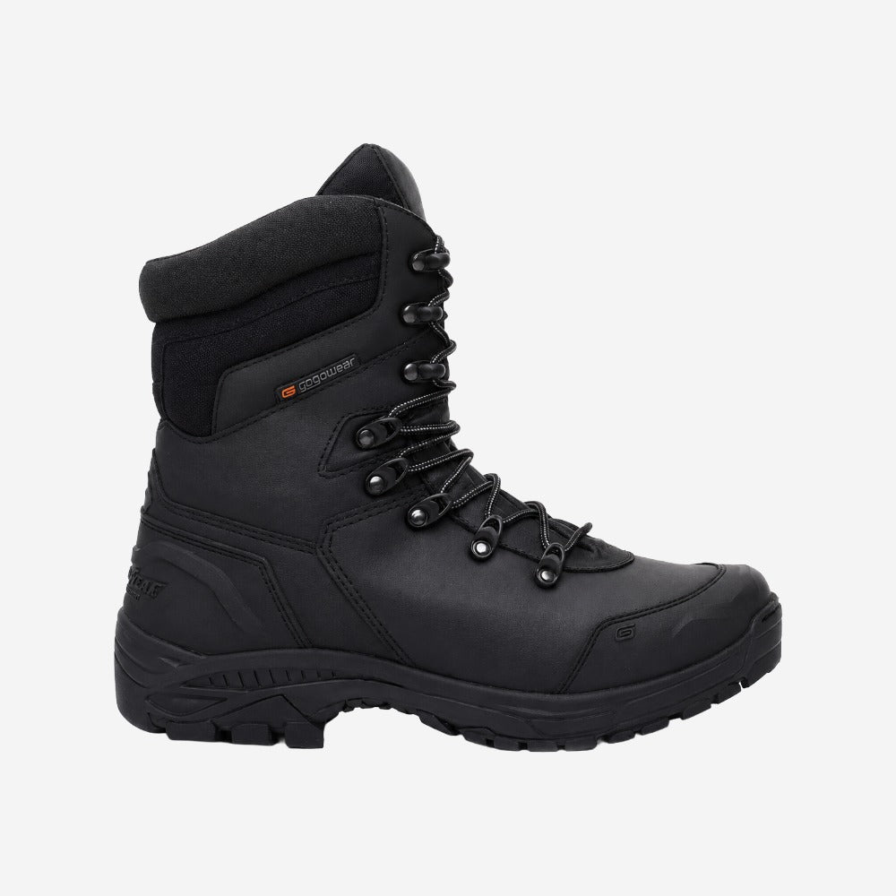Coturno de Segurança Militar Cadarço Couro Preto Forro em EVA Solado em Borracha Nitrílica Gogowear BOPE C.A 46902