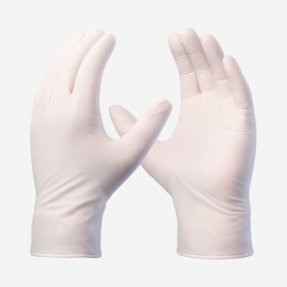 Luva Nitrílica Descartável Reforçada Antiestática Hipoalergênica Branca Caixa com 100 Danny Sensiflex Premium DA-90.112 CA 41690