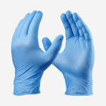 Luva Nitrílica Descartável Antiestática Hipoalergênica Azul Caixa com 100 Danny Sensiflex Flex DA-90.200 CA 42979