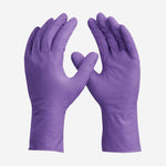 Luva Nitrílica Descartável Hipoalergênica Roxa Caixa com 100 Danny Sensiflex Flex DA-90.400 C.A 45458
