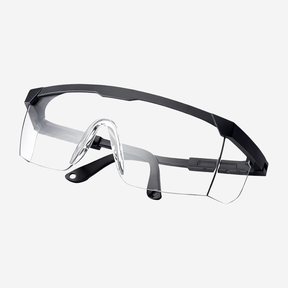 Óculos de Segurança Incolor Frontal e Lateral Lente em Policarbonato Antirrisco UVA e UVB Armação de Nylon Danny Fênix DA-14.500 C.A 9722