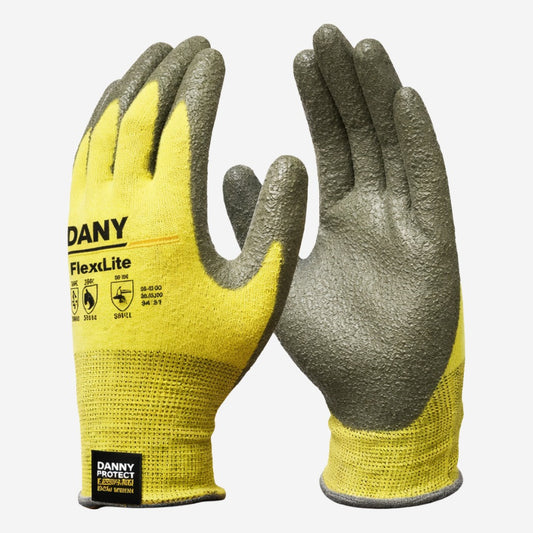 Luva de Proteção Manuseio de Peças Altas Temperaturas Até 100º C Kevlar e Spandex Amarelo Danny DNY Dexlite DA-60.300 C.A 42481