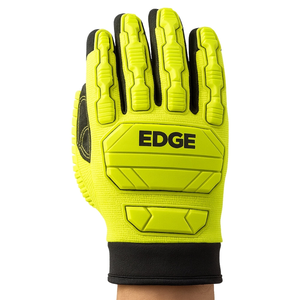 Luva de Proteção Anti-impacto Anticorte Punho de Segurança Fibra Amarela Ansell EDGE 48-205 CA 42709