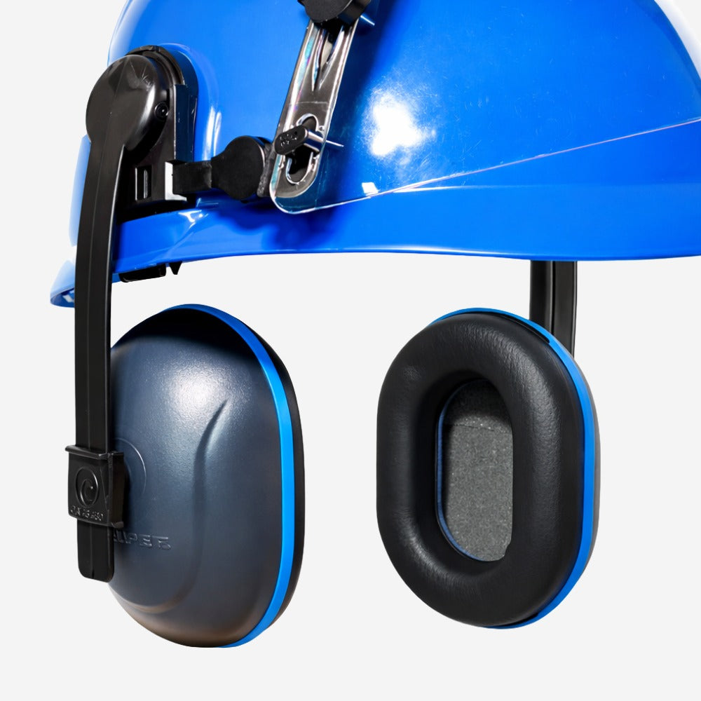 Abafador de Ruídos Tipo Concha 15 dB Azul Acoplável ao Capacete Camper C-200 Eco Soft Slim 800200E C.A 43430