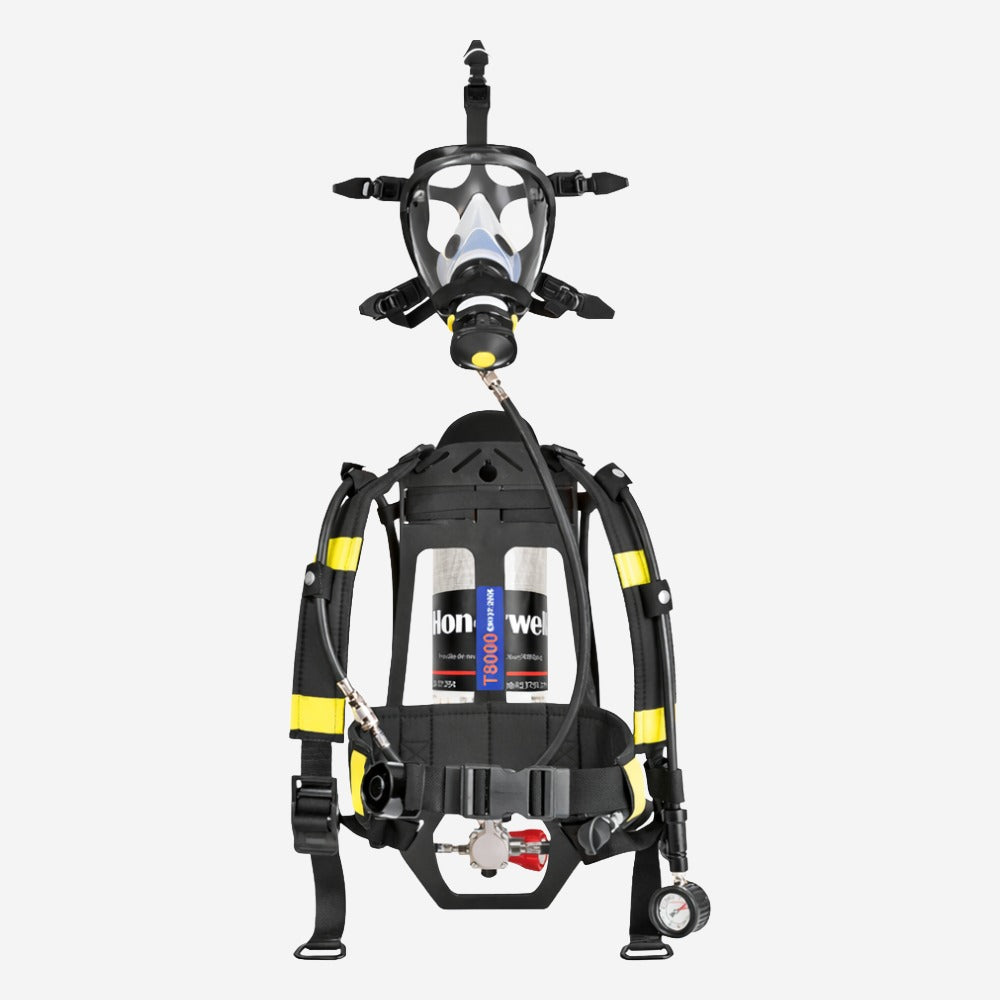 Equipamento De Respiração Autônomo Com Cilindro Em Fibra De Carbono De 6,8 Litros Pressão De 300 bar Honeywell RSCBA T8000 BR825G-T C.A 37294