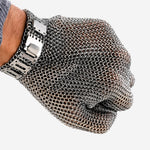 Luva de Proteção Anticorte Malha de Aço Para Açougueiro Leal FIXBR C.A 12203