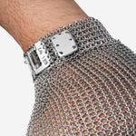 Luva de Proteção Anticorte Malha de Aço Para Açougueiro Leal FIXBR C.A 12203