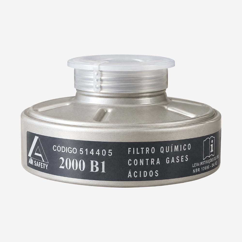 Filtro Químico 2000 B1 Classe 1 para Gases Ácidos na Indústria Air Safety 514405