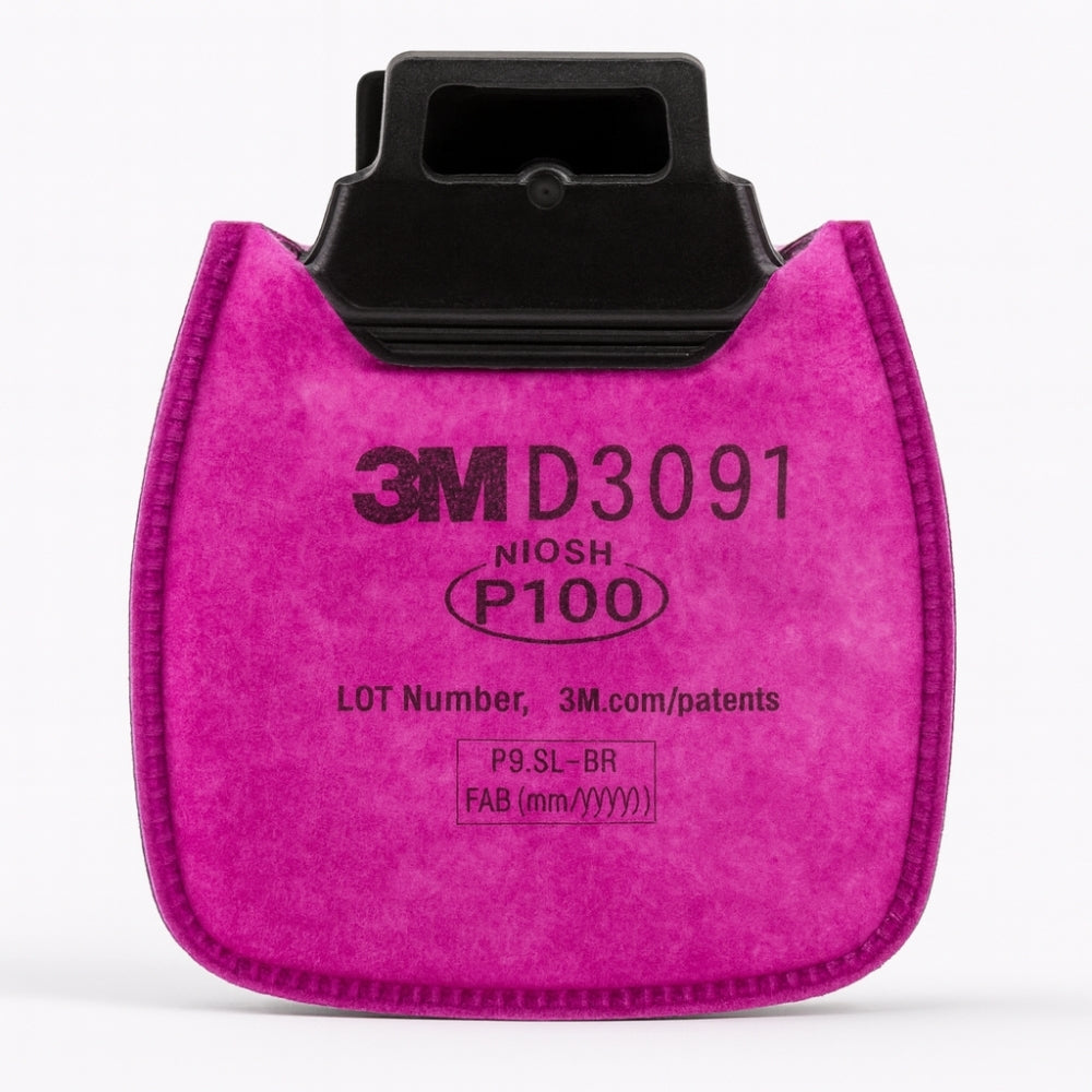 Filtro Mecânico Para Particulados Oleosos e Não Oleosos Poeiras P3 Para Respiradores Secure Click 3M D3091 HB004659619