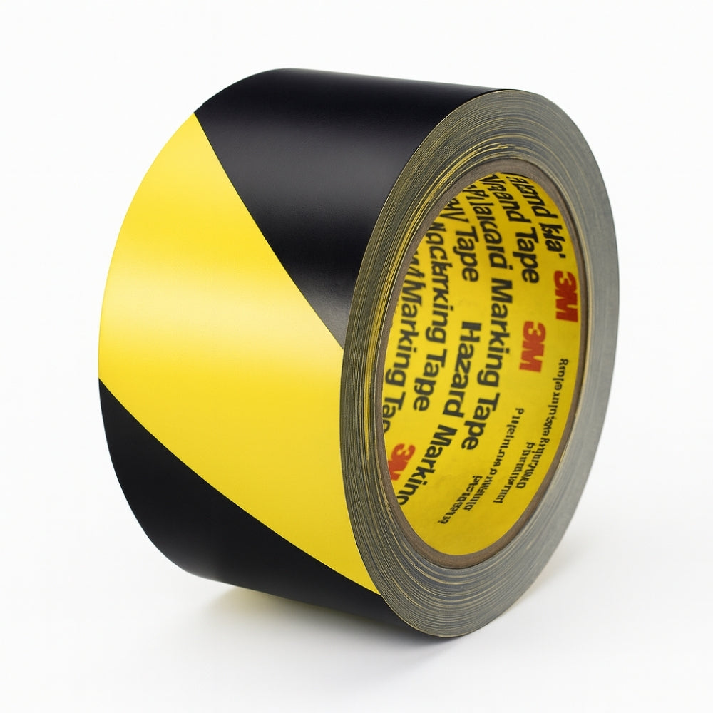 Fita Adesiva Zebrada de Sinalização Preta e Amarela 50mmx32.9m 3M 766 H0001374786
