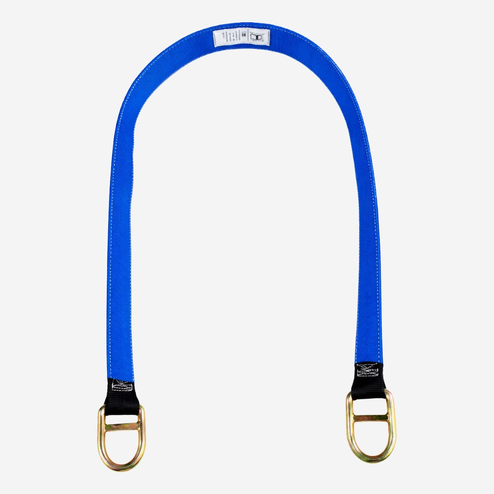 Fita de Ancoragem com Proteção PVC para Trabalho em Altura Poliéster 45mm 1,20m 2 Argolas Aço Hércules HL032120