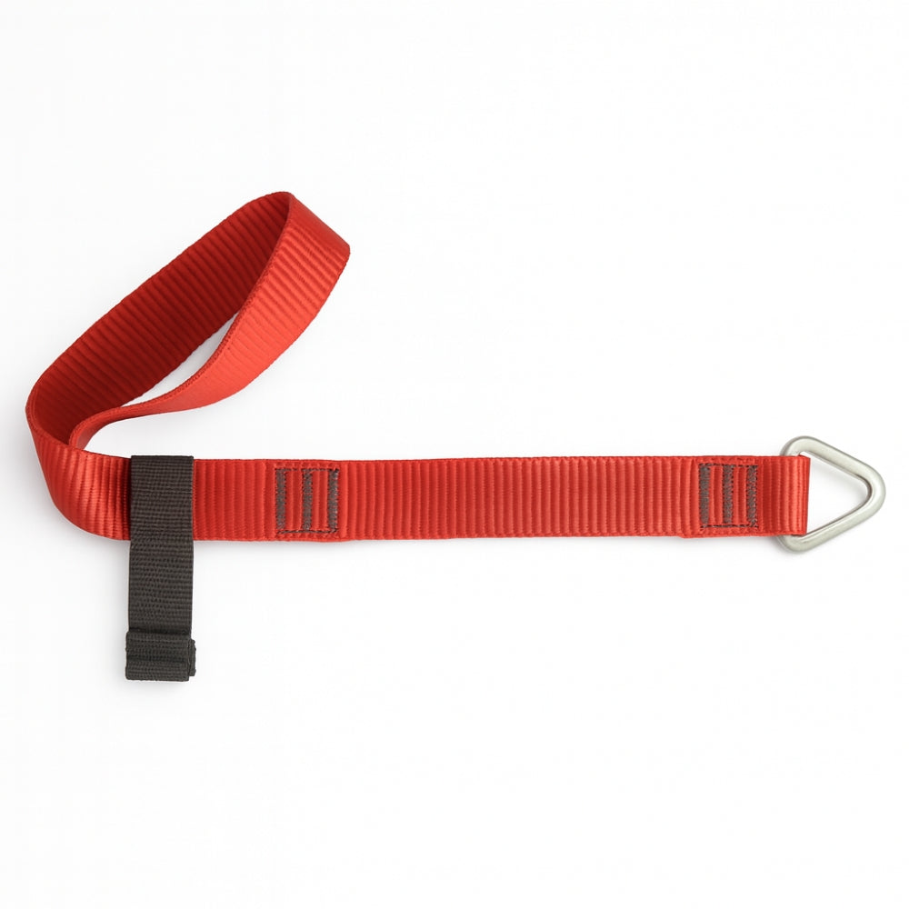 Fita de Fixação Para Uso Vertical 420mm Em Poliéster Com Anel Delta Laço e Aba Estabilizadora Ultra Safe TS-FFELT-07