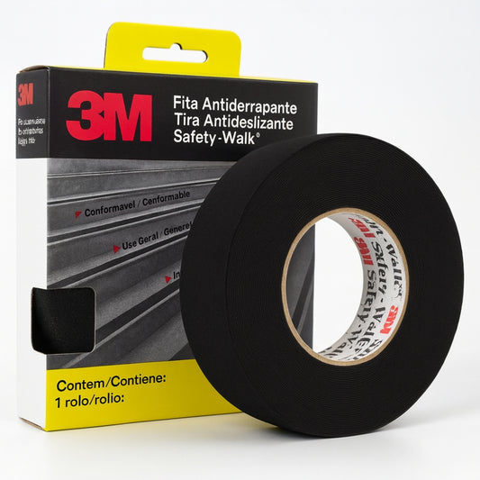 Fita Adesiva Antiderrapante Preta 50mmx20m Uso Geral 3M Safety Walk HB004521819