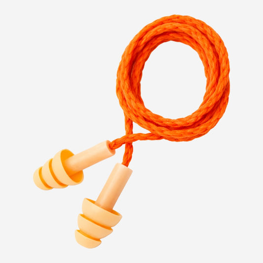 Protetor Auditivo de Silicone Tipo Plug Laranja Com Cordão 19 dB 3M Pomp Plus HB004680573 C.A 5745