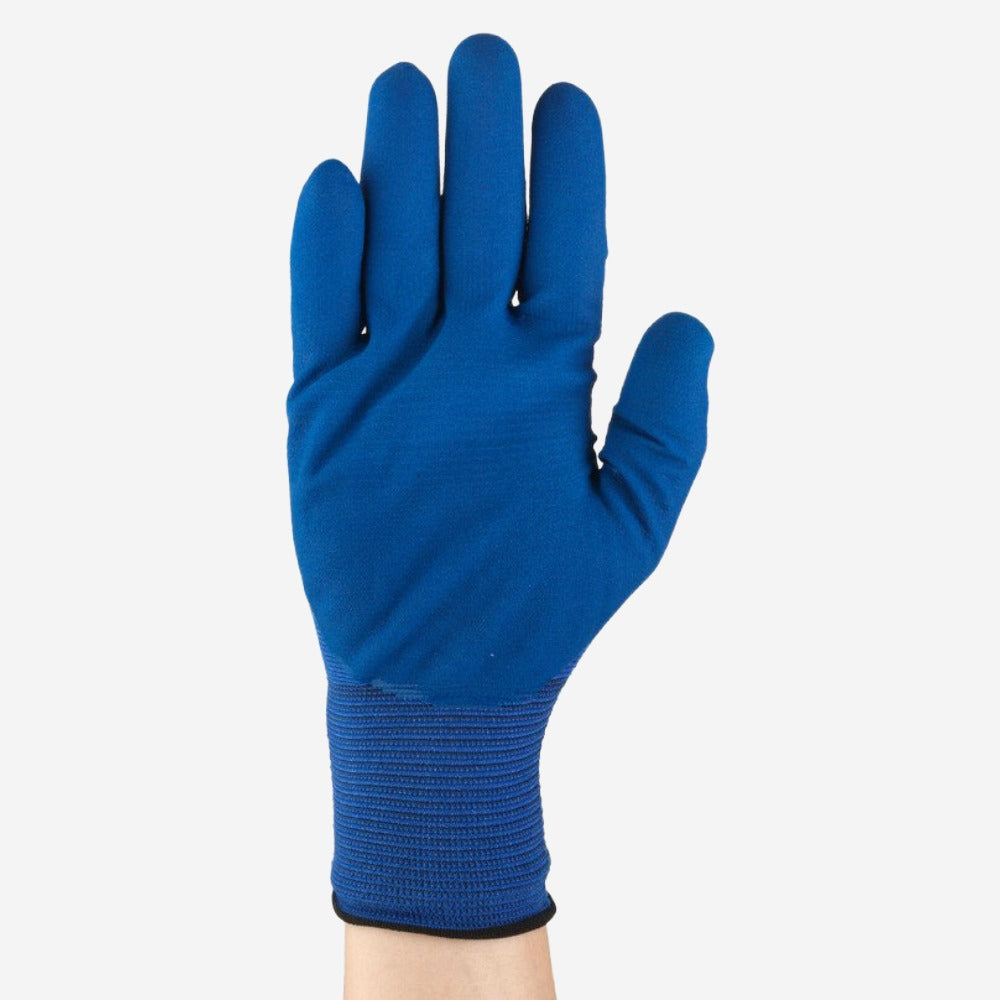 Luva de Proteção Multiuso Tricotada Espuma de nitrilo Azul Ansell HyFlex 11-818 C.A 33395