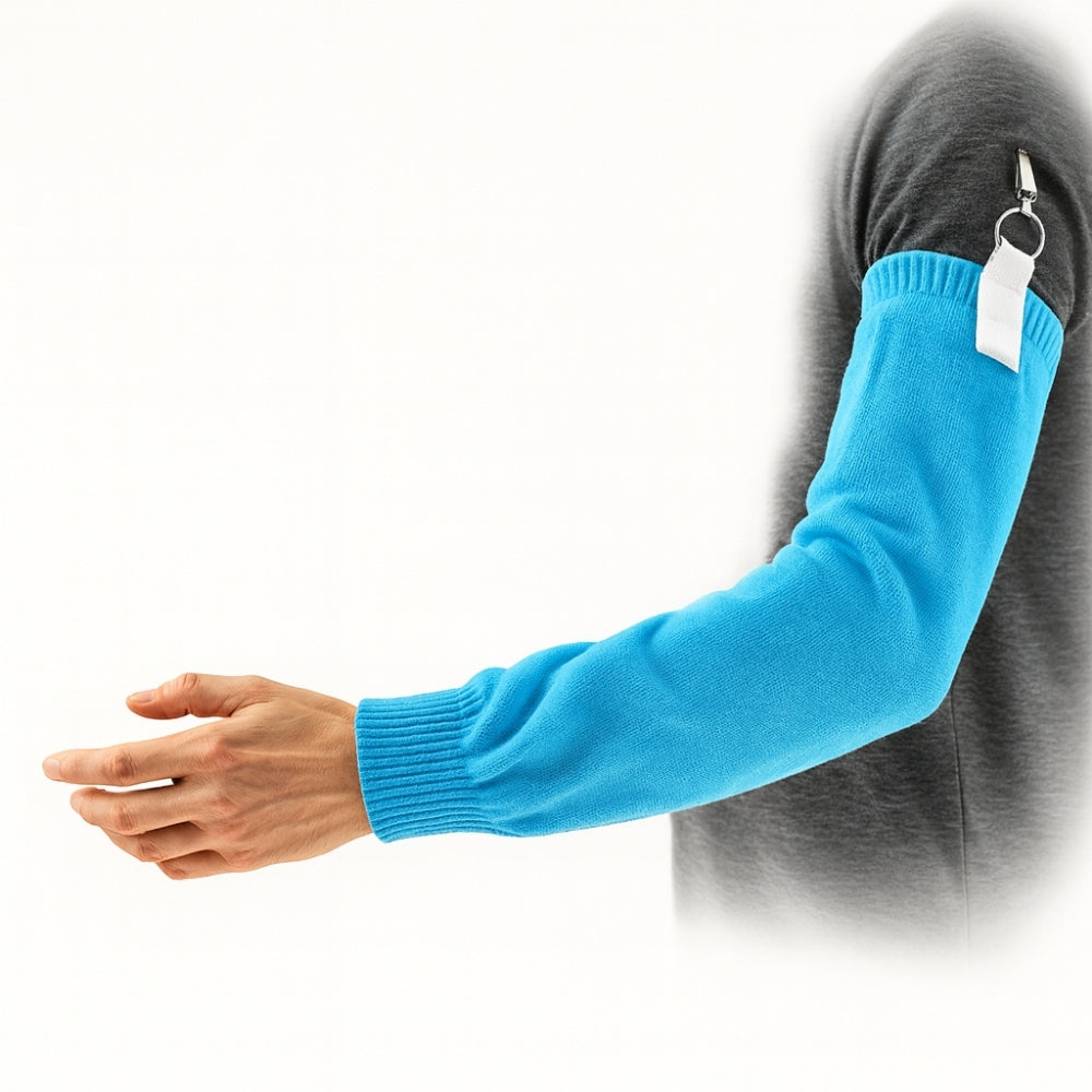 Mangote Tricotado Poliéster Anticorte 50 cm Azul Ansell HyFlex 72-290  CA 28987