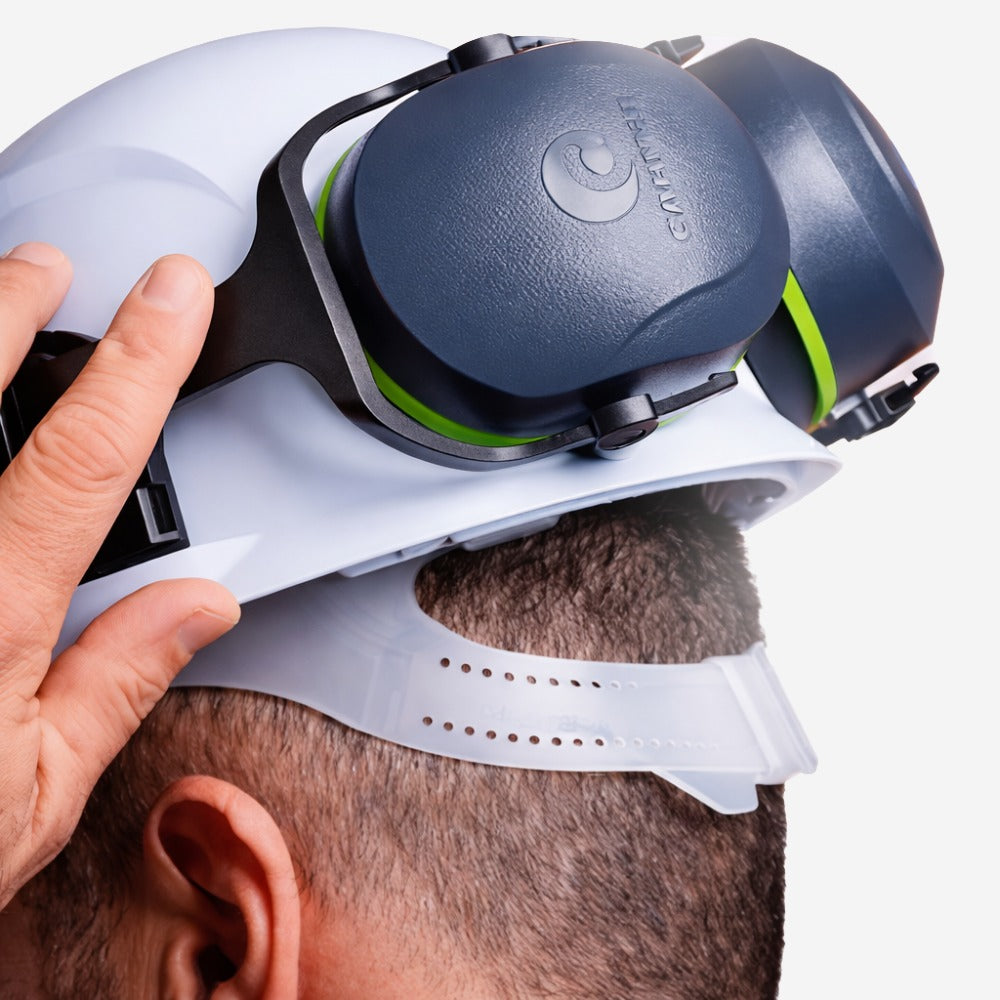 Protetor Auditivo Tipo Concha 17 dB Azul Acoplável Ao Capacete Camper Inter Pro 800218 C.A 51179