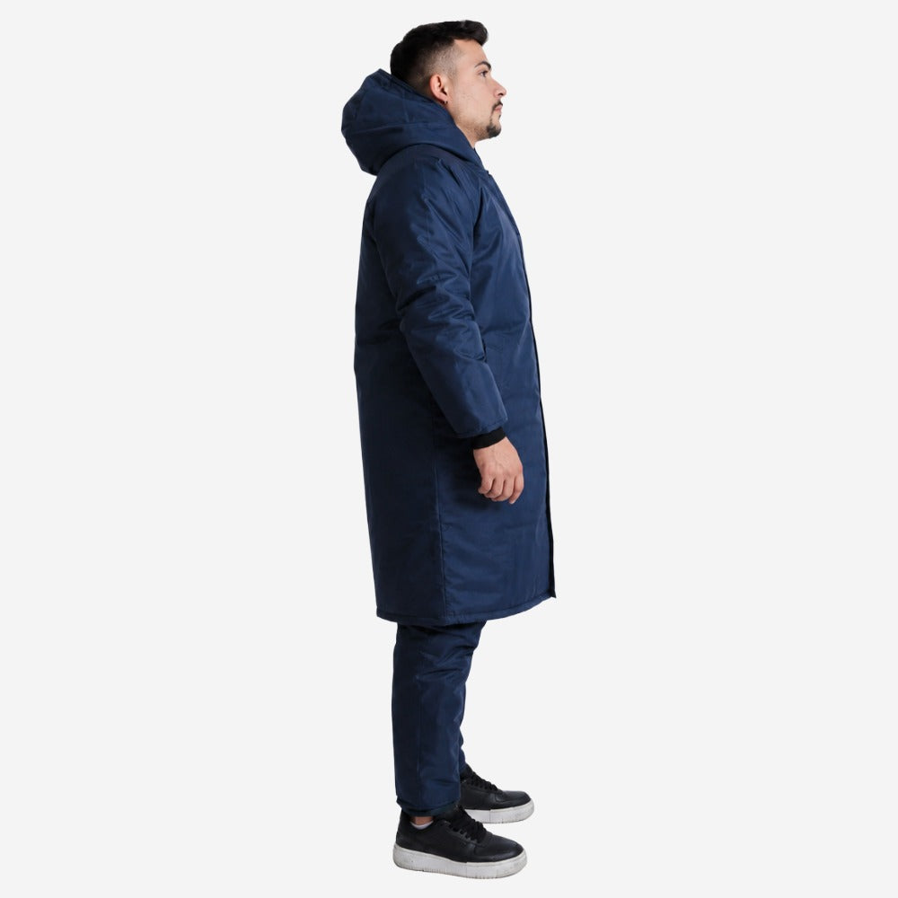 Japona Térmica de Nylon 7/8 Manta 150 Azul Para Frigorífico Impermeável Com Capuz Maicol C.A 10975